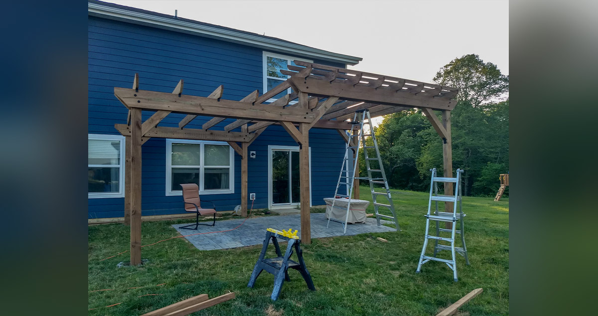 Two-Tier Pergola - Project by Micah at Menards®