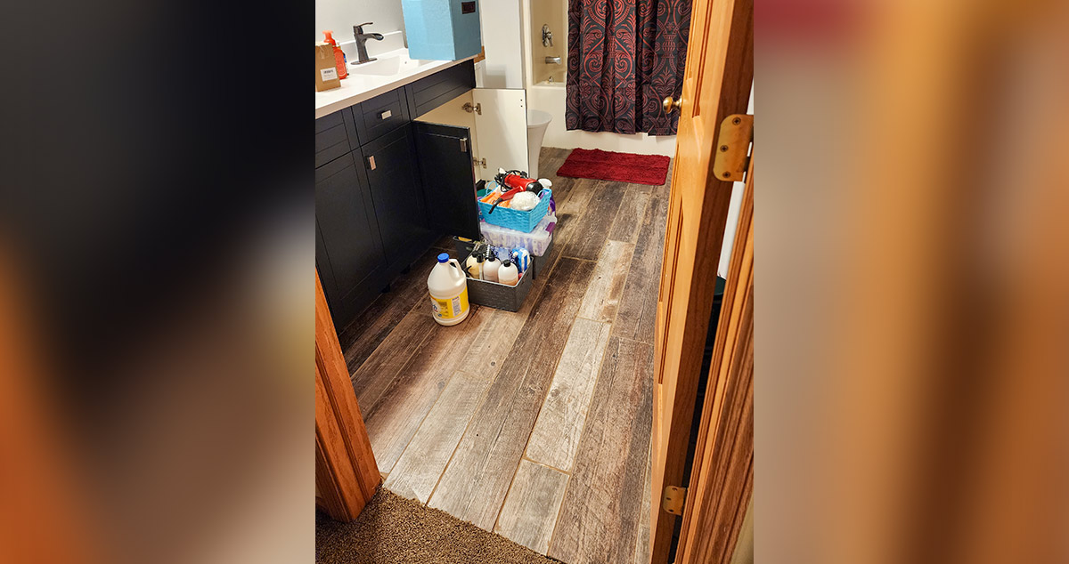 New Bath Flooring & Vanity Project by Josh at Menards®