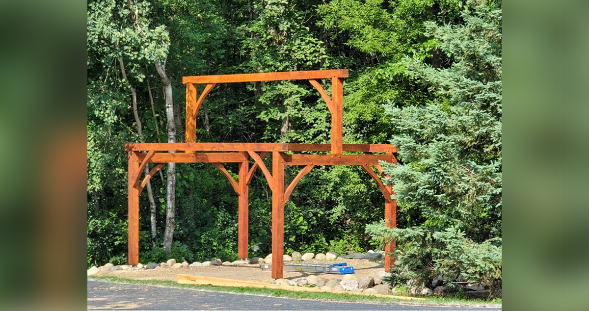 Timber Gazebo - Project by Brian at Menards®