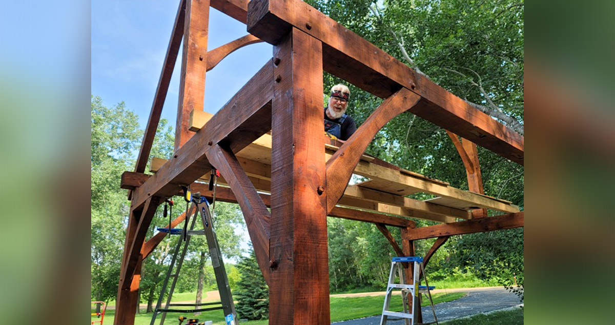 Timber Gazebo - Project by Brian at Menards®