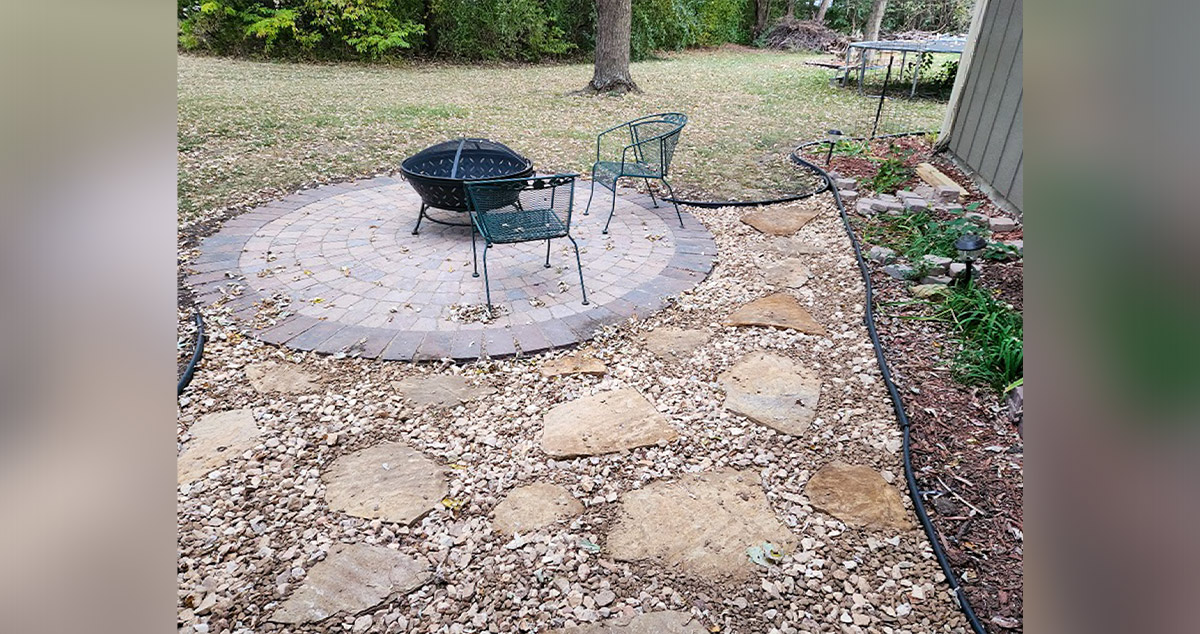 Patio Block Ring with Fire Pit Project by Bryce at Menards®