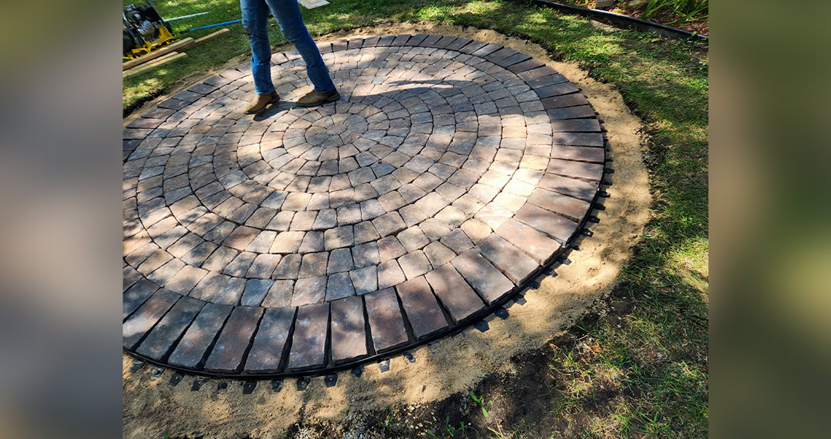 Patio Block Ring with Fire Pit Project by Bryce at Menards®