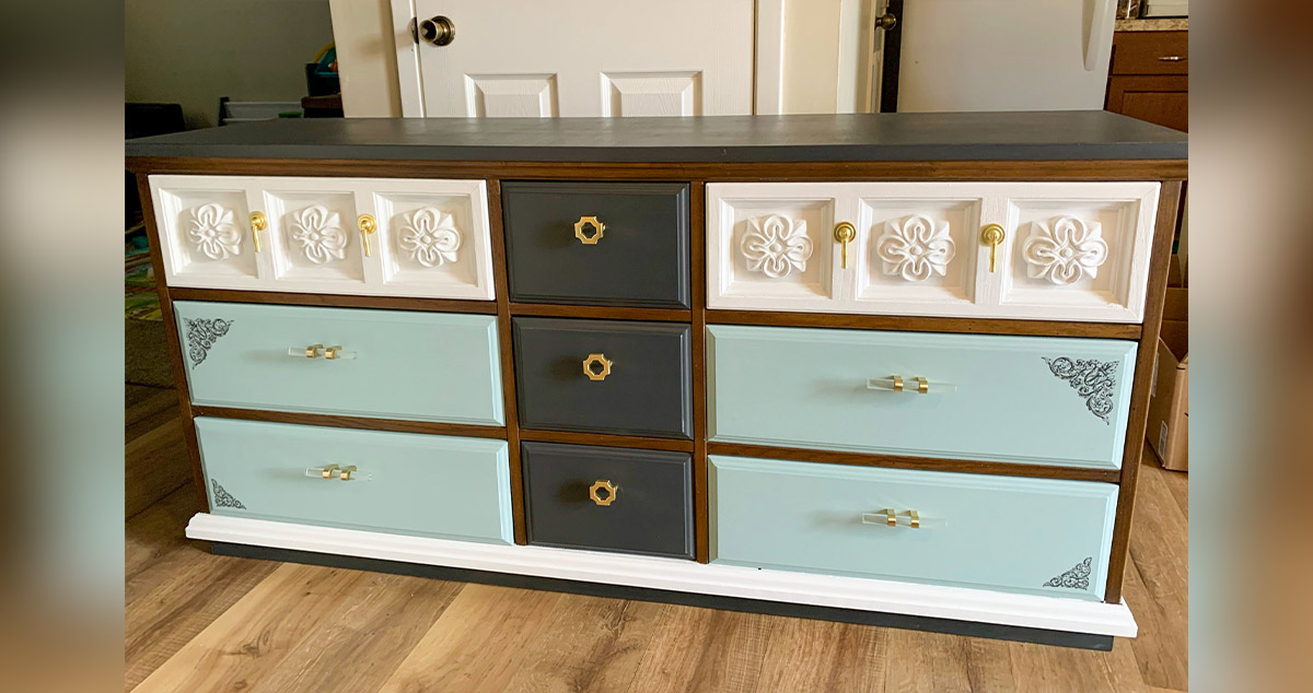 Refinished Dresser Project by Jessica at Menards®