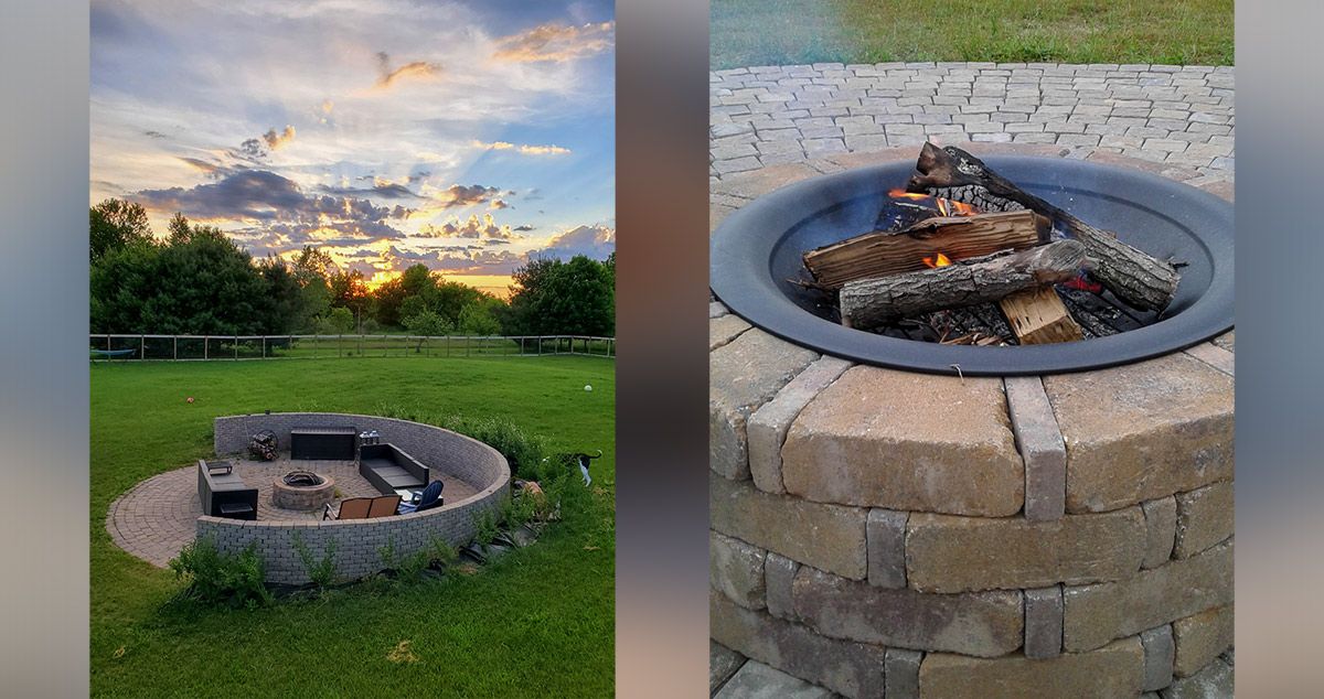 Outdoor Fire Pit Patio Project by Michael at Menards®