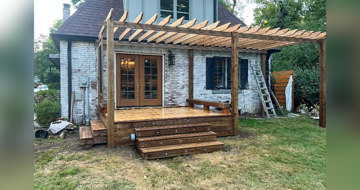 Cedar Pergola & Deck Project by Sophia at Menards®