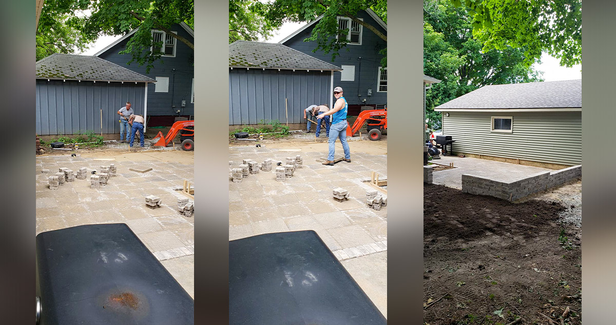 Mud Pit to Patio Project by Jamie at Menards®