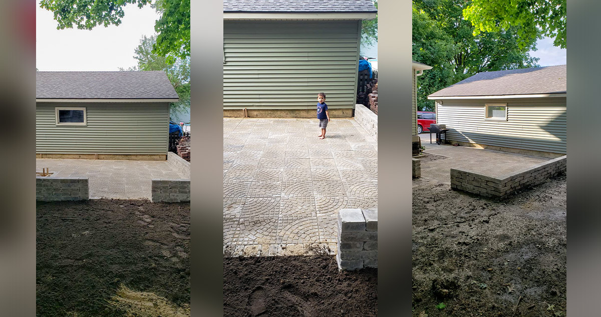 Mud Pit to Patio Project by Jamie at Menards®