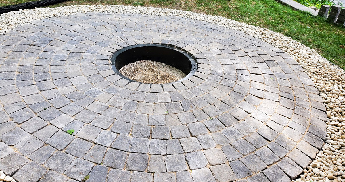 Circle Patio Kit with DropIn Fire Pit Project by Josh at Menards®