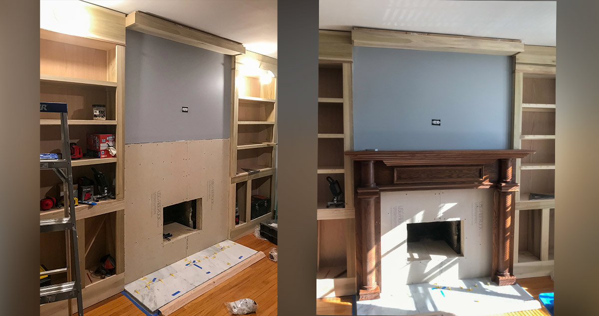 BuiltIn Bookshelves Project by Ryan at Menards®