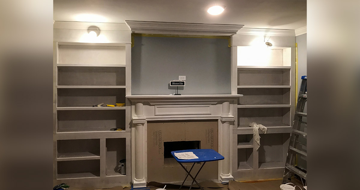 BuiltIn Bookshelves Project by Ryan at Menards®