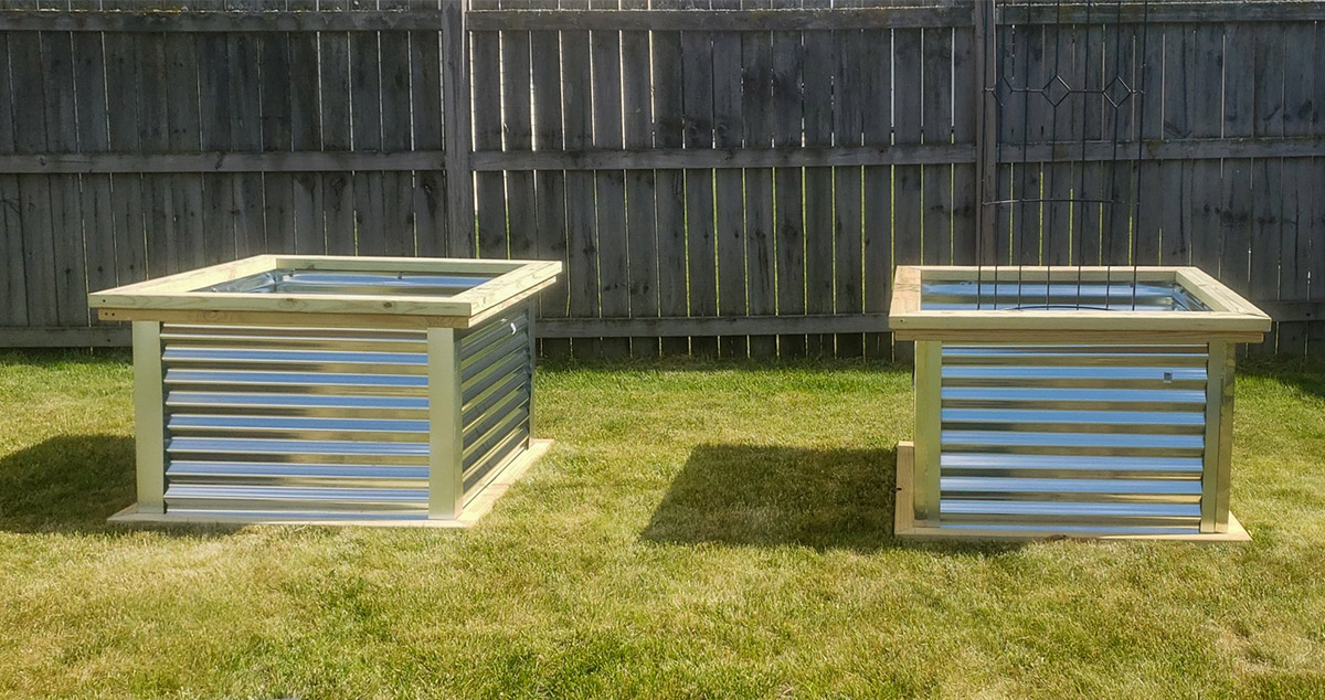 Wood & Metal Raised Garden Beds Project by Lauren at Menards®