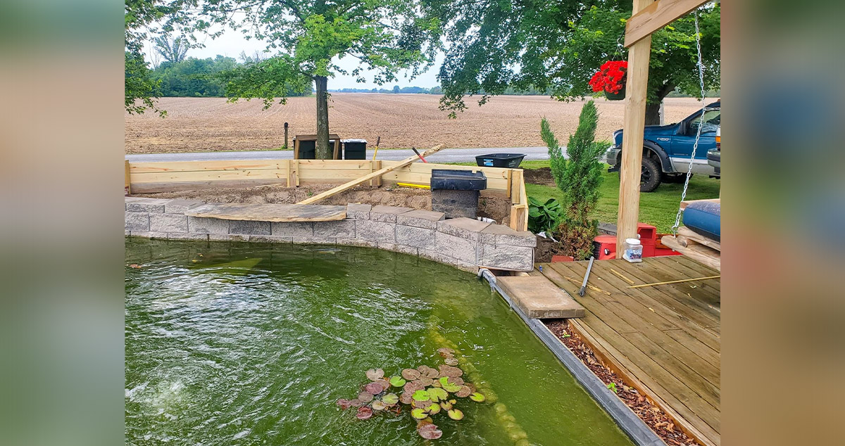 Pond & Patio Upgrade Project by Cassie at Menards®