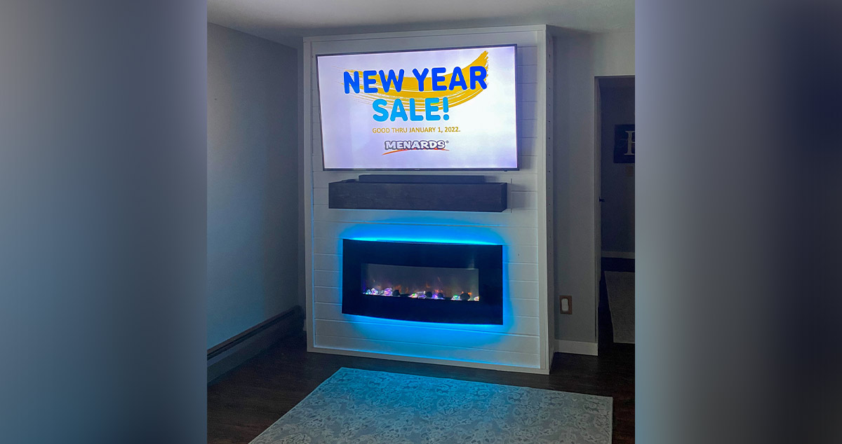 Fireplace & Entertainment Center Project by Shaun at Menards®