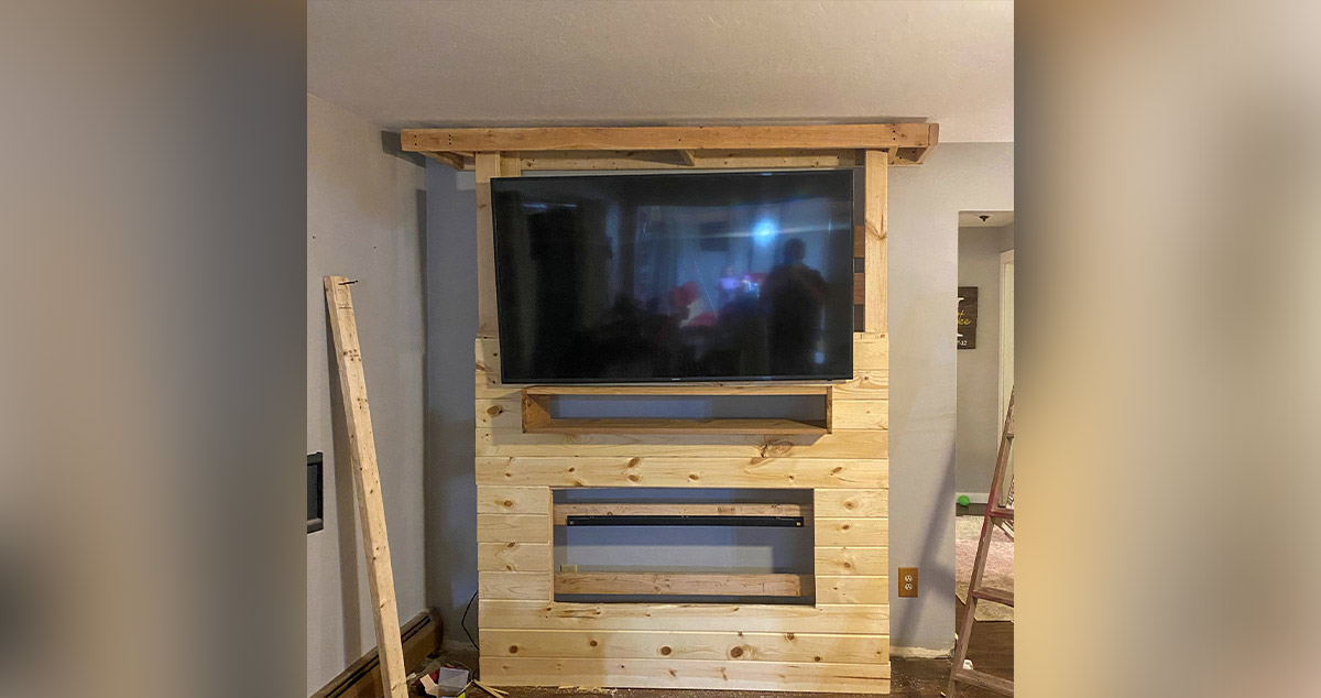 Fireplace & Entertainment Center Project by Shaun at Menards®