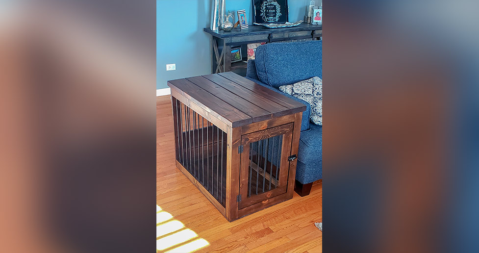 Rustic Dog Kennel End Table Project by Bennie at Menards®