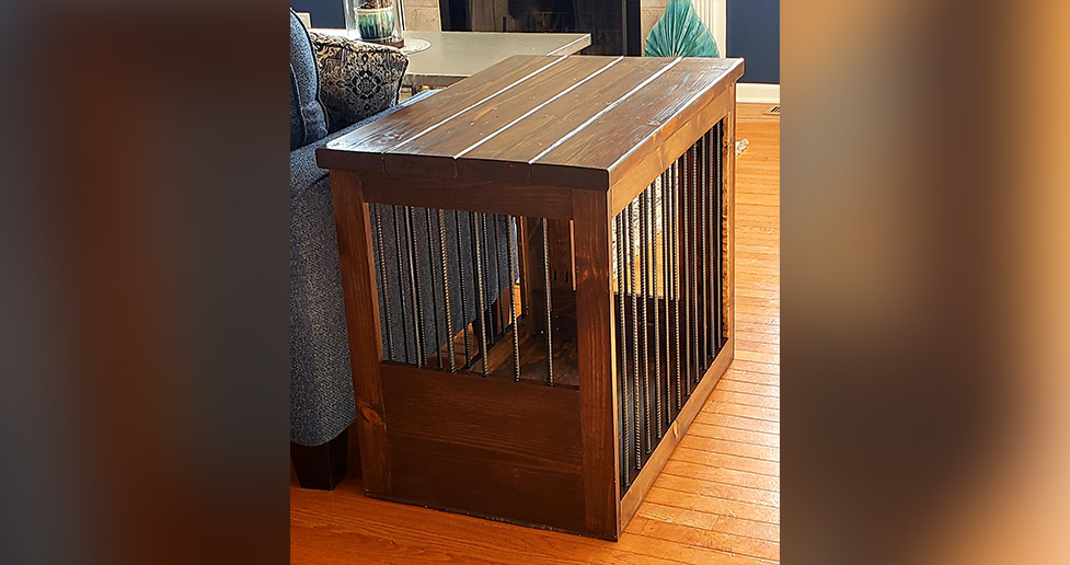 Rustic Dog Kennel End Table Project by Bennie at Menards®