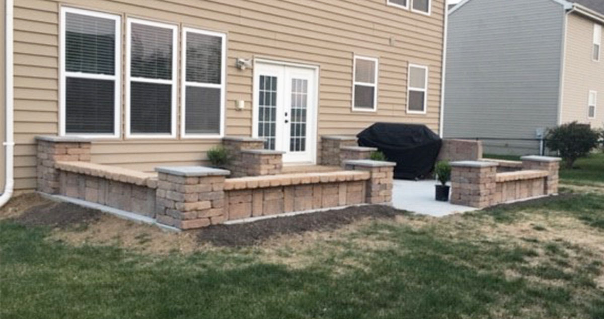 Belgian Tumbled Brick Patio - Project by Jeannette at Menards®