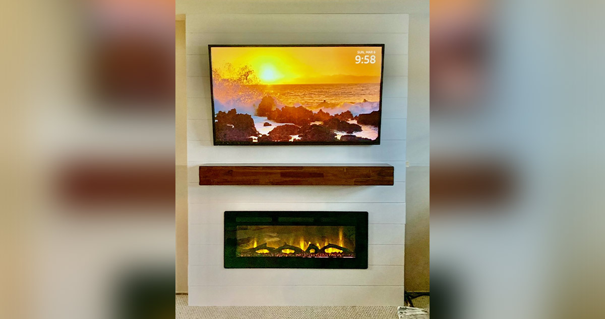 Fireplace, Mantel & Entertainment Center Project by Adam at Menards®