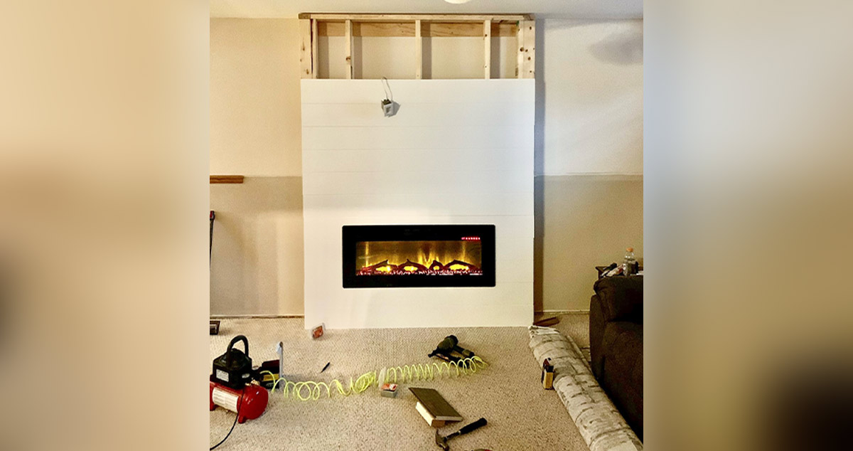 Fireplace, Mantel & Entertainment Center Project by Adam at Menards®