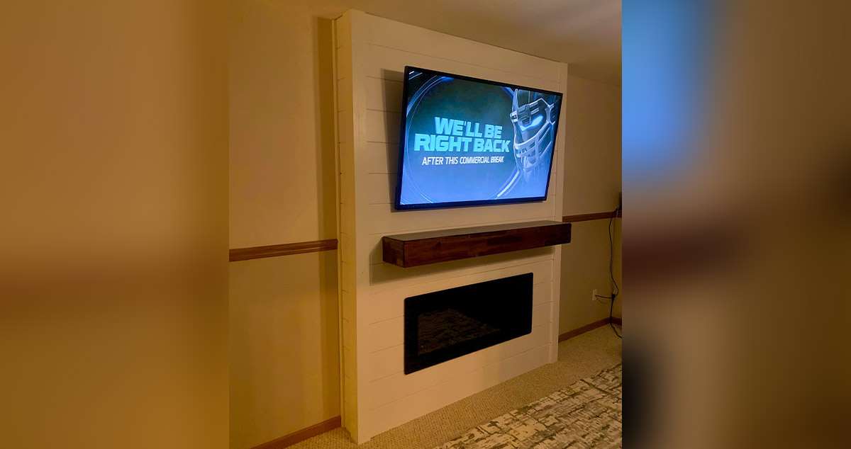 Fireplace, Mantel & Entertainment Center Project by Adam at Menards®