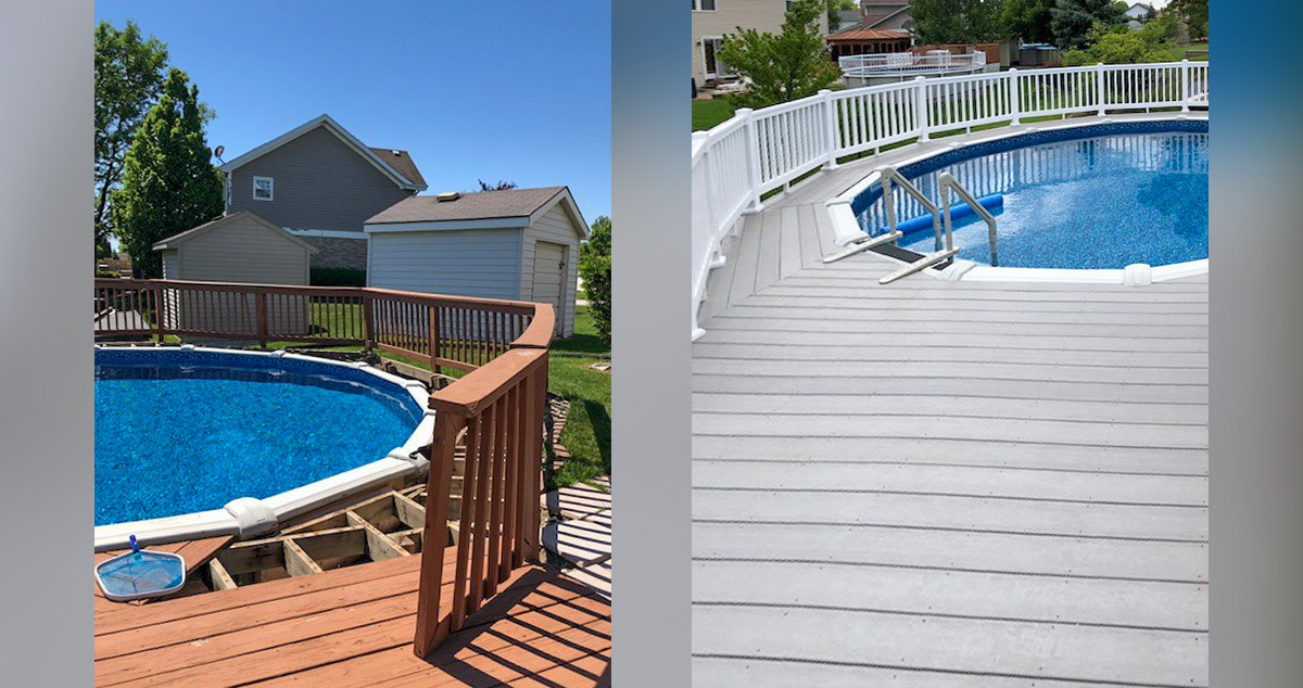 Safer Pool Deck - Project by Mandy at Menards®