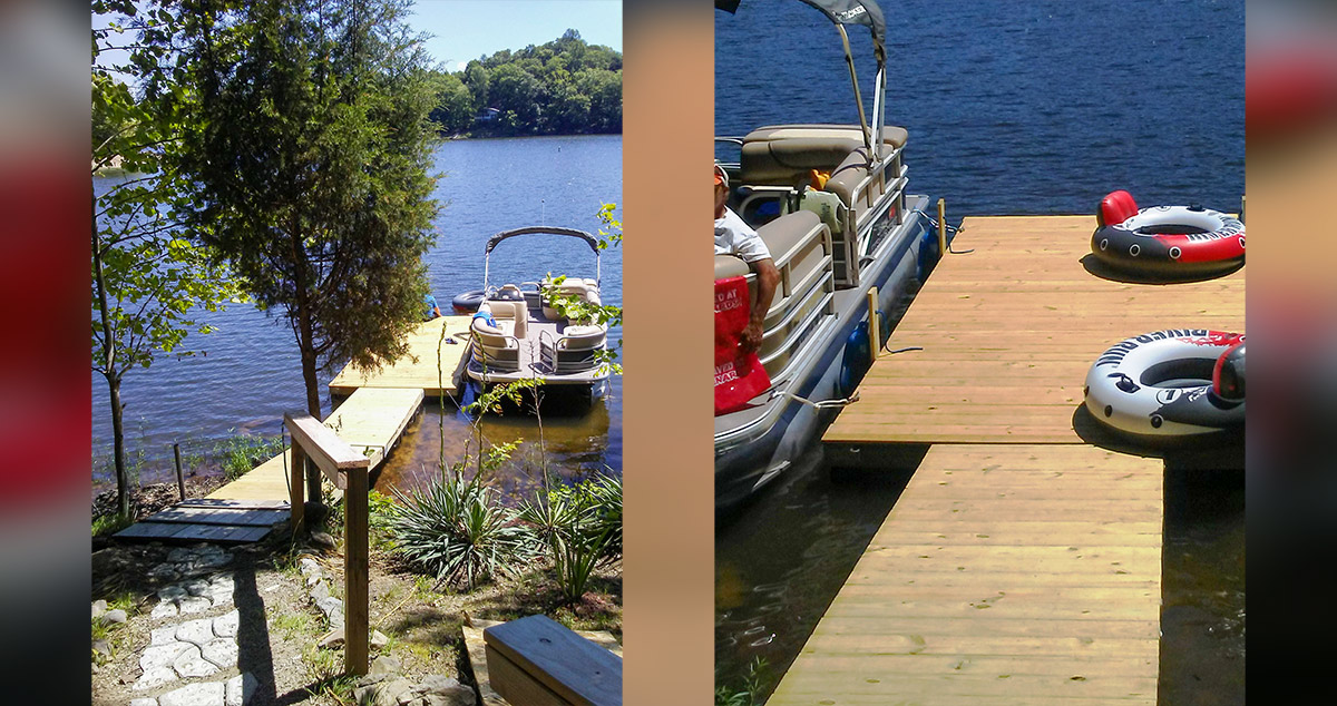 Family Dock Project by Myla at Menards®