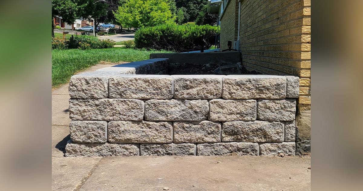 Flower Bed Retaining Wall Project by Kitty at Menards®