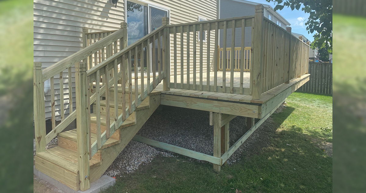 New Upgraded Deck - Project by Dan at Menards®