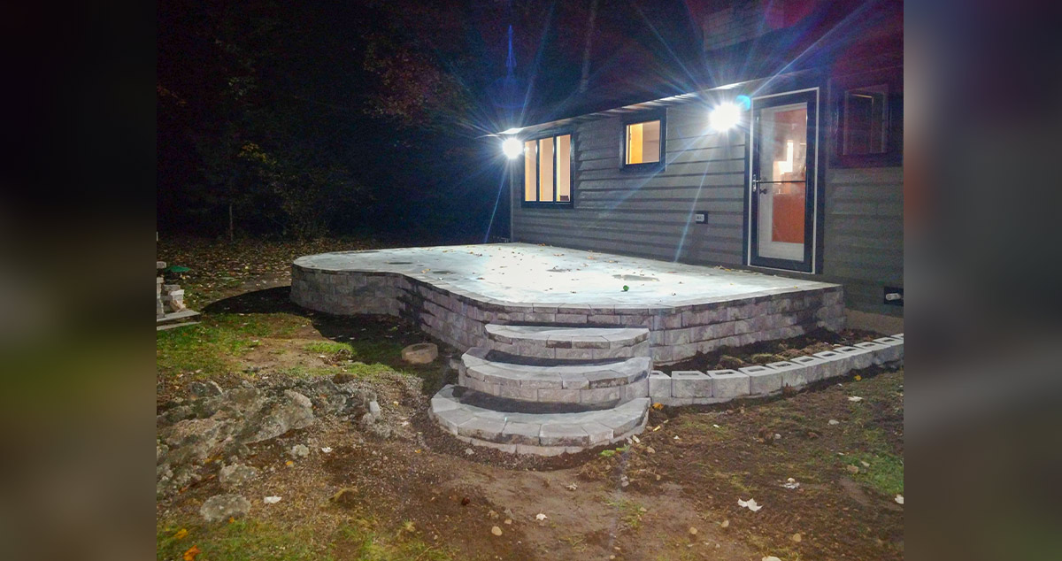 Raised Block Patio Project by Matthew at Menards®