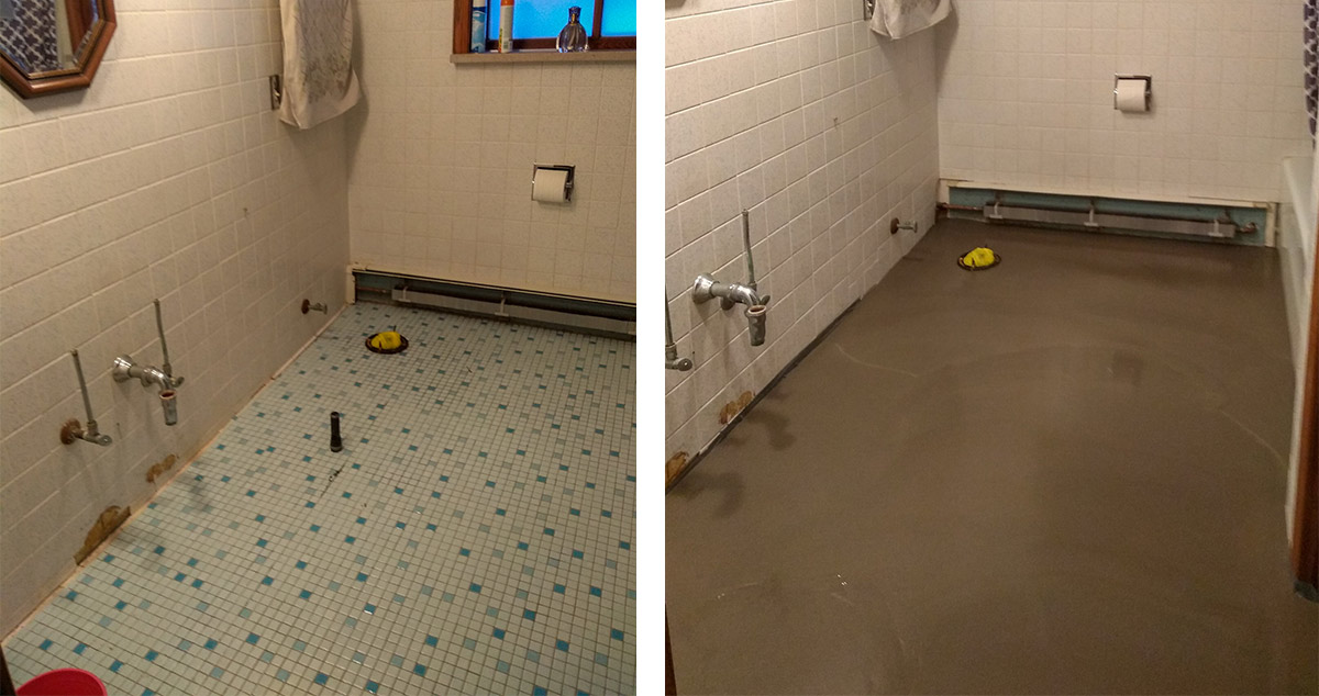 Bathroom Remodel with New Floor Project by Dorothy at Menards®