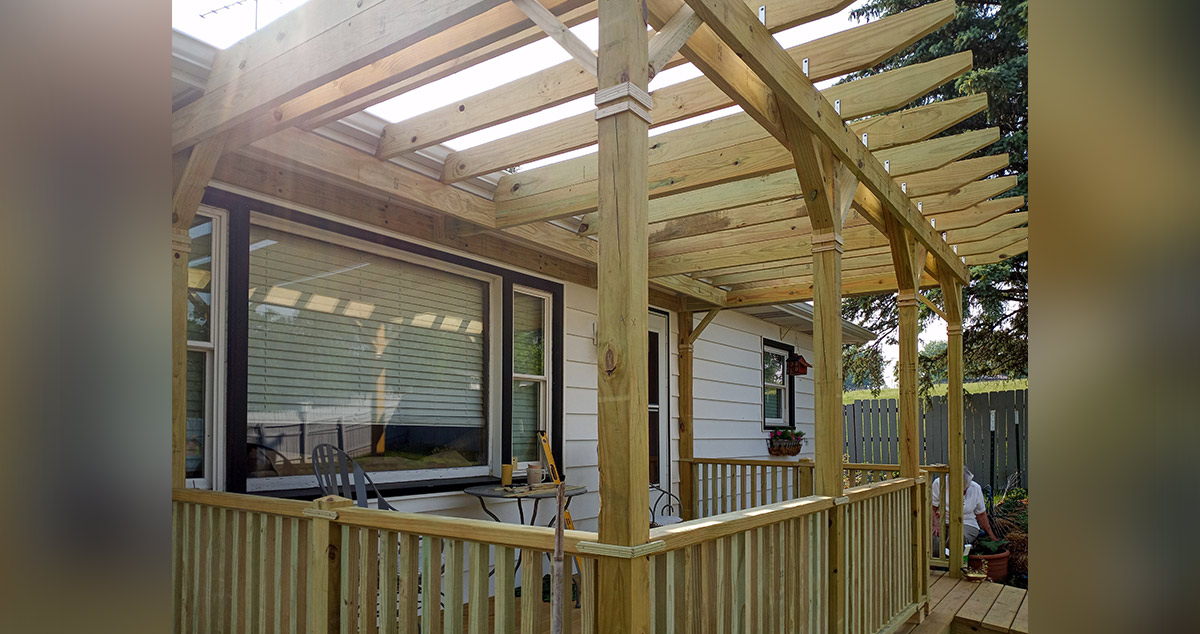 Dad's Deck & Pergola - Project by Eric at Menards®