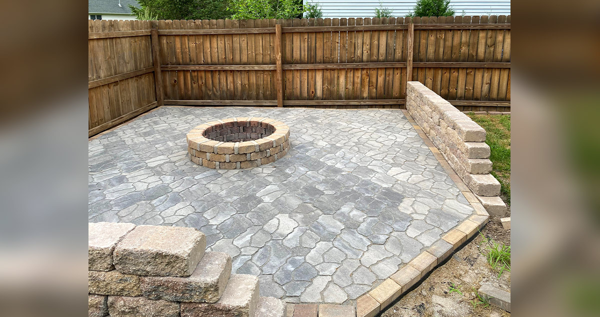 16 x 16 Patio with Fire Pit Project by Craig at Menards®