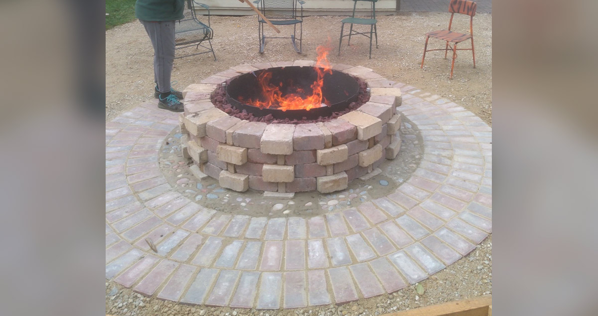 Fire Pit Block Surround Project by at Menards®