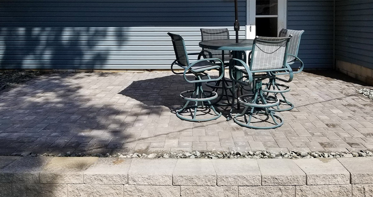 Charcoal Gray Patio Project by Emily at Menards®