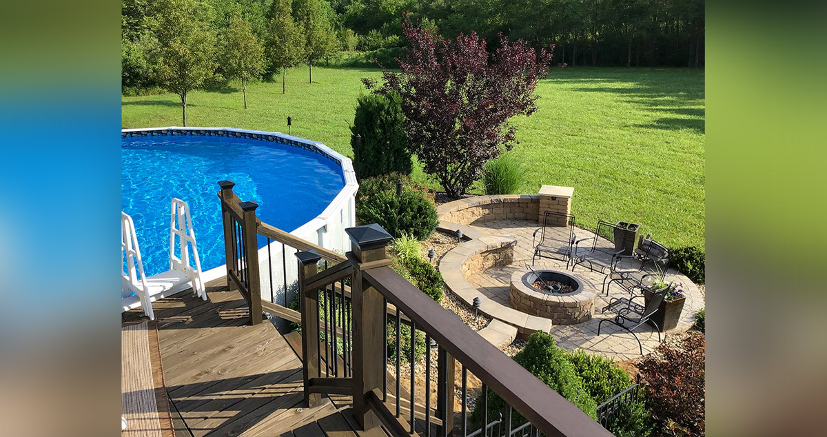 Backyard Fire Pit & Paver Patios Project by Daric at Menards®