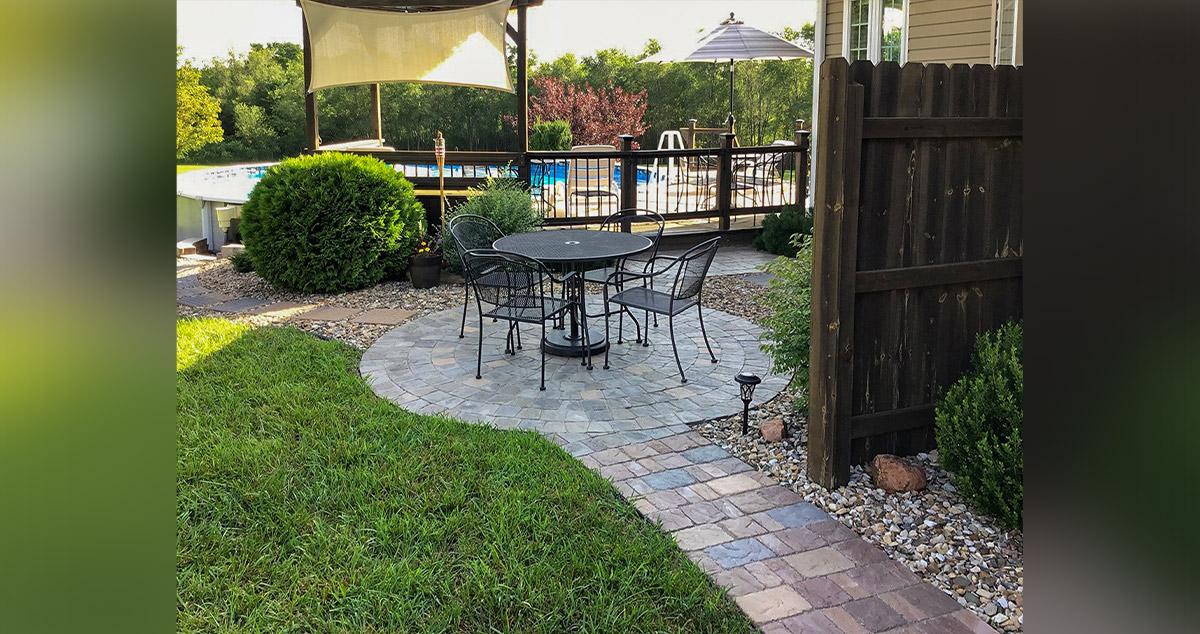 Backyard Fire Pit & Paver Patios Project by Daric at Menards®