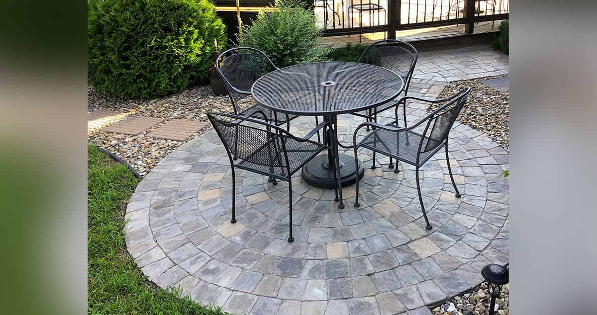 Backyard Fire Pit & Paver Patios Project by Daric at Menards®