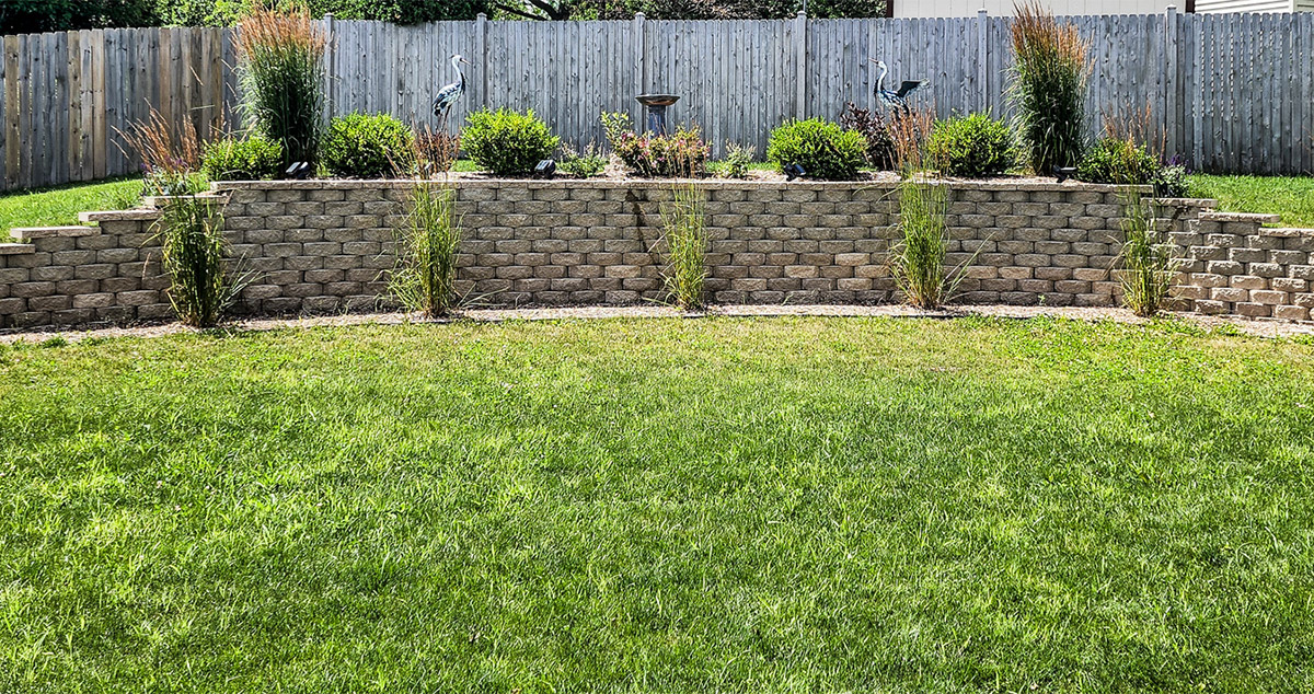 Hillside Retaining Wall - Project by Carolyn at Menards®