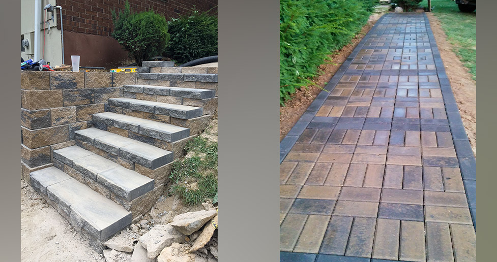 Pavers, Block Stairs & Walkway - Project by Chayne at Menards®