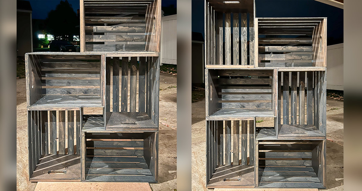 Incrateable Bookcase Project by Julie at Menards®