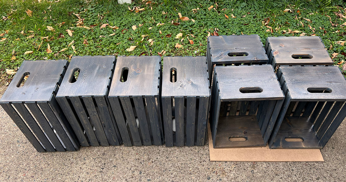Incrateable Bookcase Project by Julie at Menards®