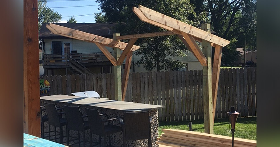 Cantilevered Pergola - Project by Dave at Menards®