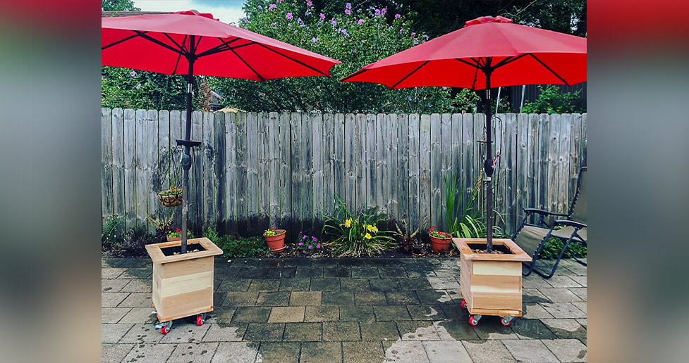 Mobile Umbrella Stands Project by Caleb at Menards®