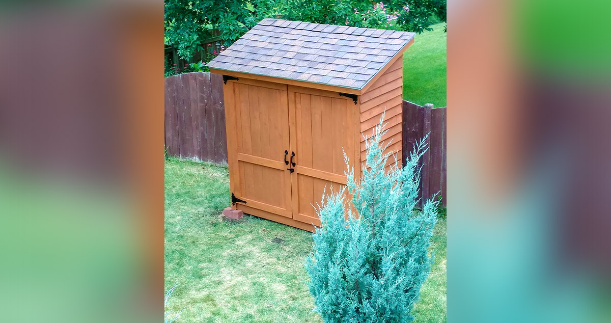 Cedar Fence Picket Shed Project by Melissa at Menards®