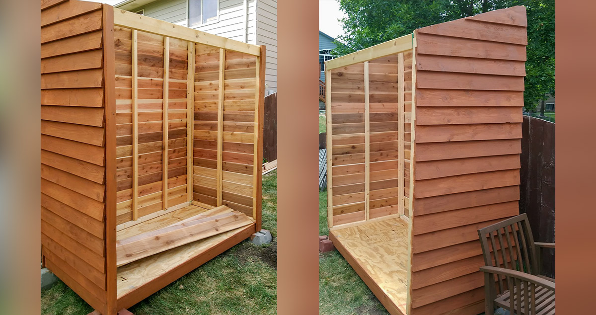 Cedar Fence Picket Shed Project by Melissa at Menards®