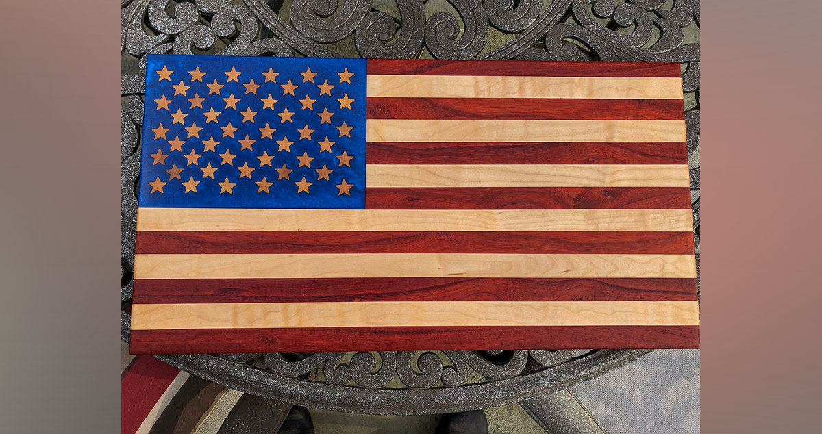 Stars & Stripes Cutting Board Project by Jared at Menards®