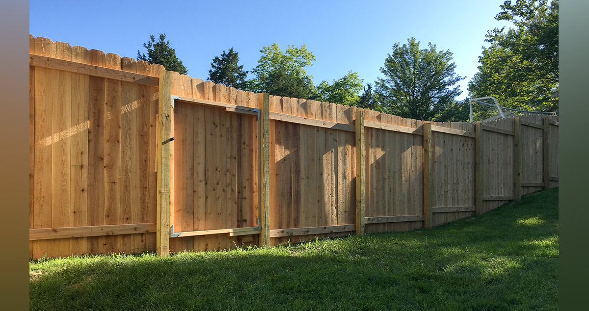 Menards dog ear fence best sale