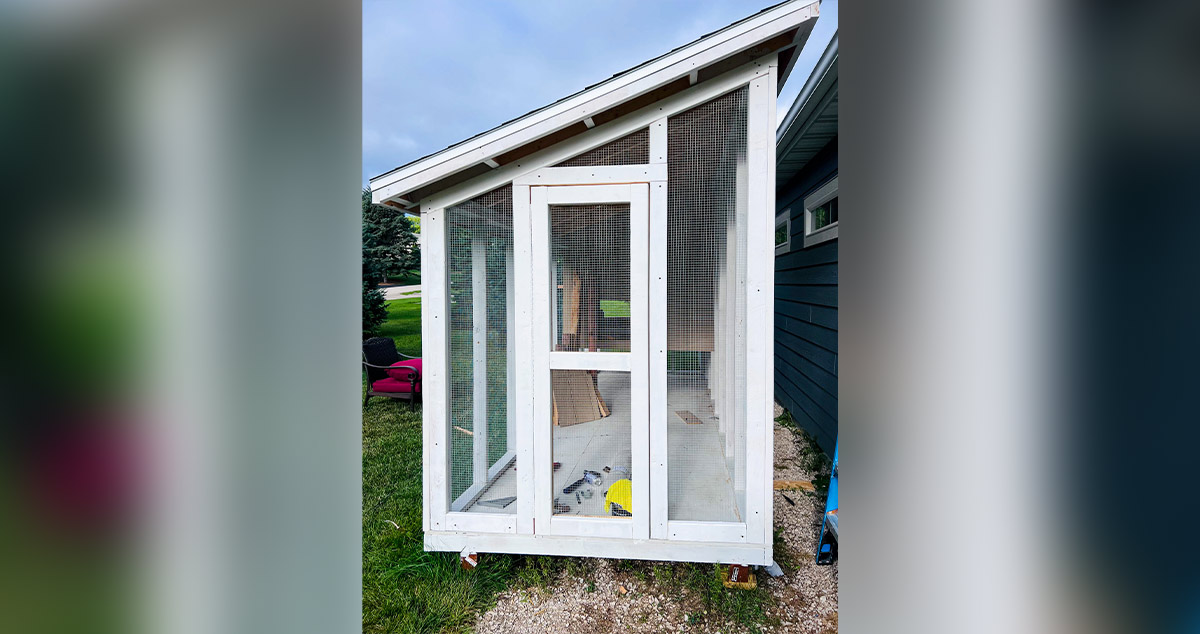 SelfContained Chicken Coop Project by Jason at Menards®