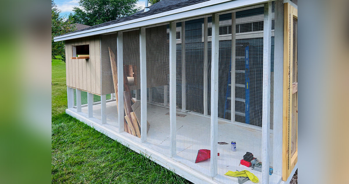SelfContained Chicken Coop Project by Jason at Menards®