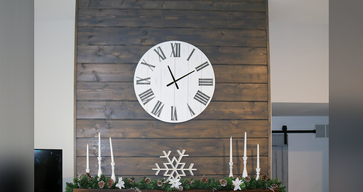 Living Room Fireplace Makeover Project by Shawn at Menards®